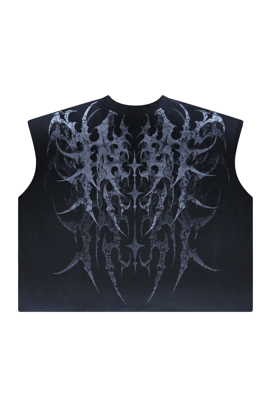 STELLAR BLACK/ DARK GREY CROPPED TANK - CELESTE SPORTSSS