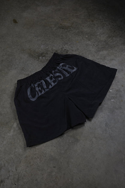 STELLAR BLACK/ DARK GREY SHORTS - CELESTE SPORTSSS