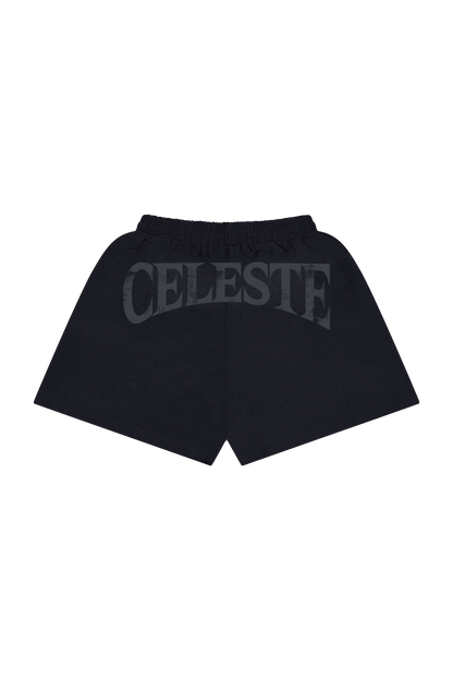 STELLAR BLACK/ DARK GREY SHORTS - CELESTE SPORTSSS