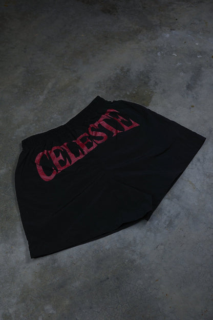 STELLAR BLACK/RED SHORTS - CELESTE SPORTSSS