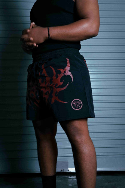 STELLAR BLACK/RED SHORTS - CELESTE SPORTSSS