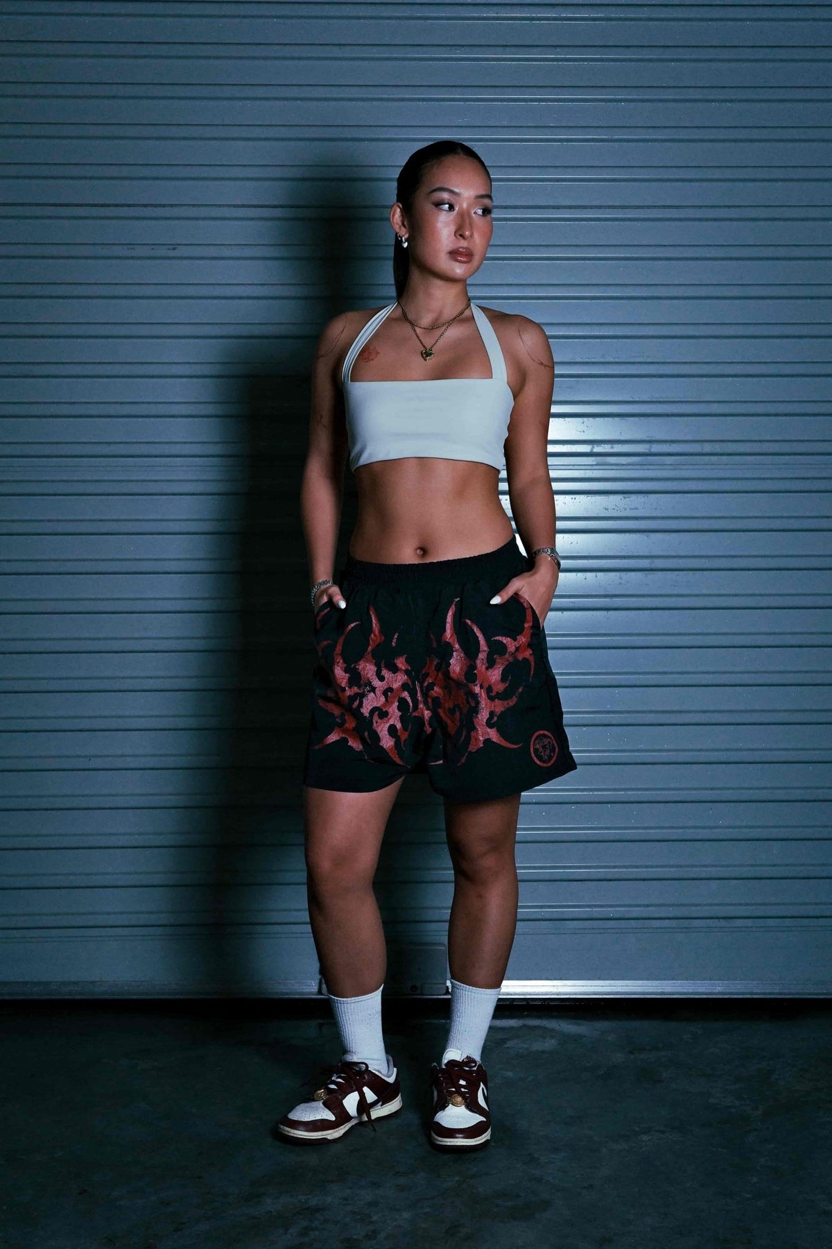 STELLAR BLACK/RED SHORTS - CELESTE SPORTSSS