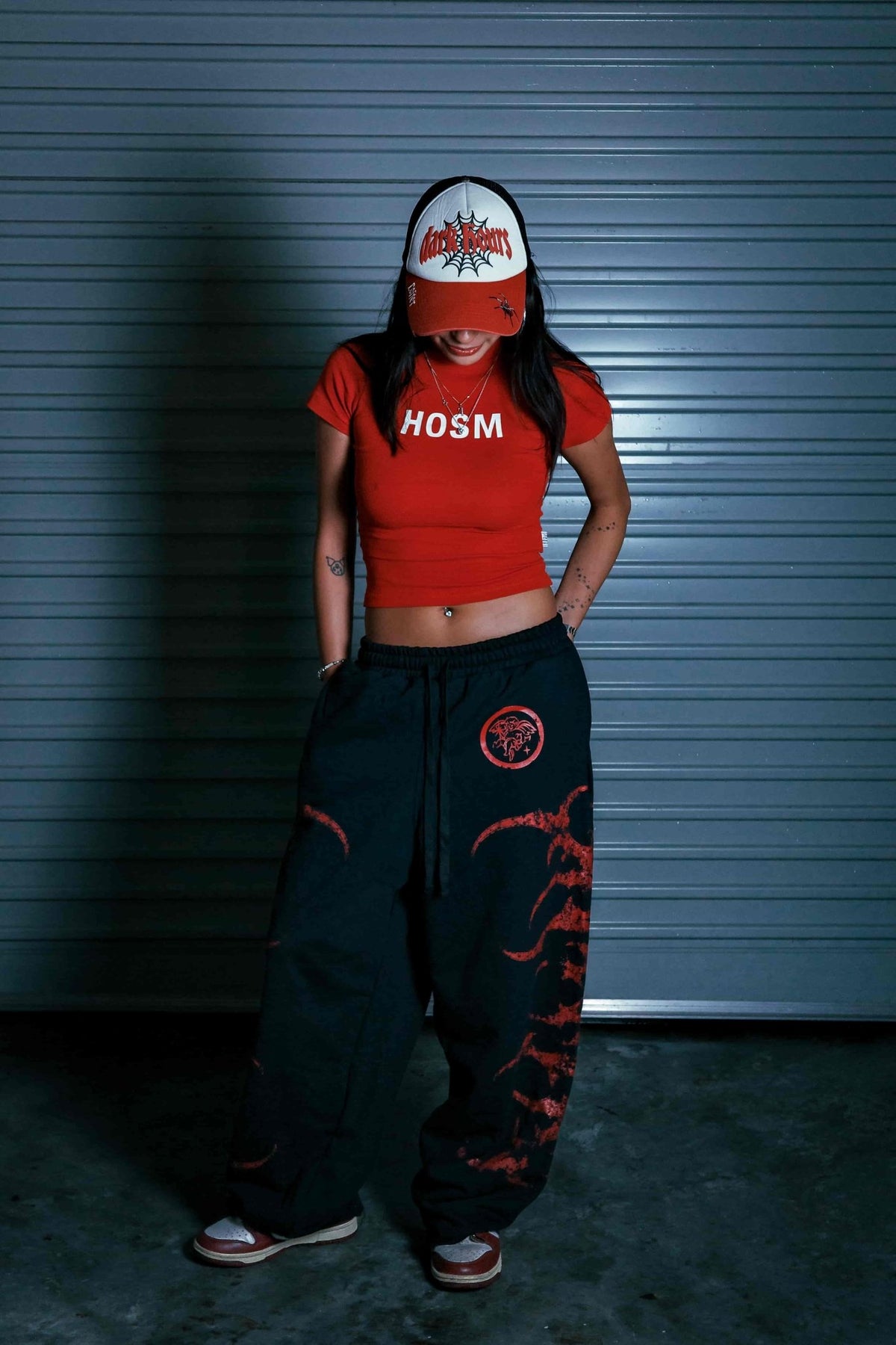STELLAR BLACK/RED SWEATPANTS - CELESTE SPORTSSS