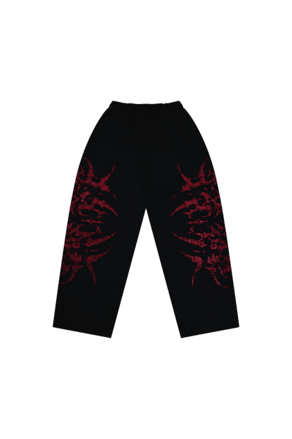 STELLAR BLACK/RED SWEATPANTS - CELESTE SPORTSSS