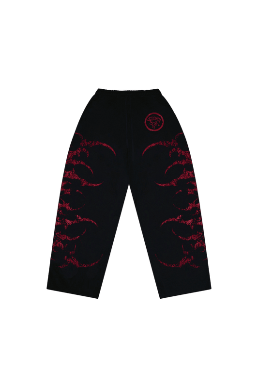 STELLAR BLACK/RED SWEATPANTS - CELESTE SPORTSSS