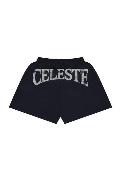 STELLAR BLACK/WHITE SHORTS - CELESTE SPORTSSS