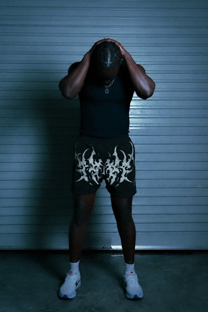 STELLAR BLACK/WHITE SHORTS - CELESTE SPORTSSS