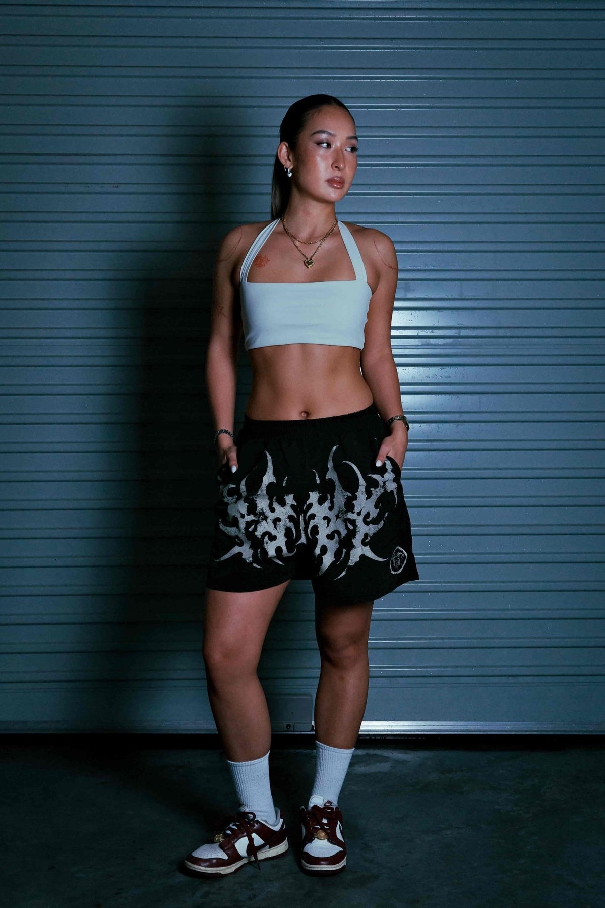 STELLAR BLACK/WHITE SHORTS - CELESTE SPORTSSS