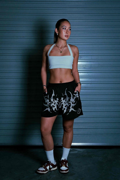 STELLAR BLACK/WHITE SHORTS - CELESTE SPORTSSS