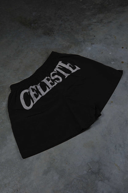 STELLAR BLACK/WHITE SHORTS - CELESTE SPORTSSS