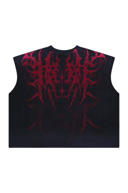 STELLAR CROPPRED RED TANK - CELESTE SPORTSSS