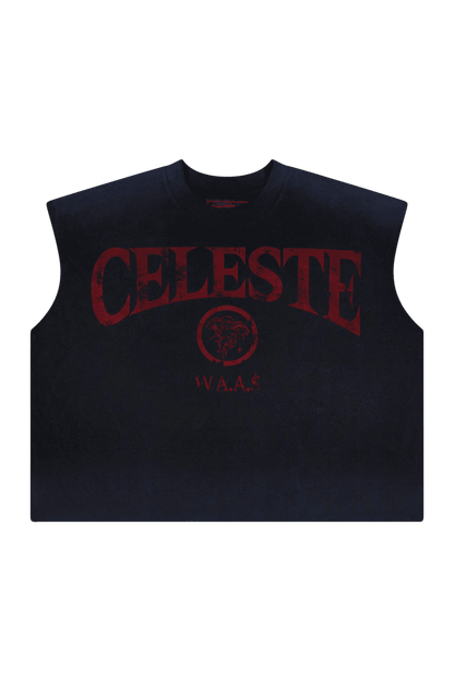 STELLAR CROPPRED RED TANK - CELESTE SPORTSSS