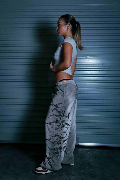 STELLAR GREY/BLACK SWEATPANTS - CELESTE SPORTSSS