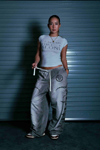 STELLAR GREY/BLACK SWEATPANTS - CELESTE SPORTSSS