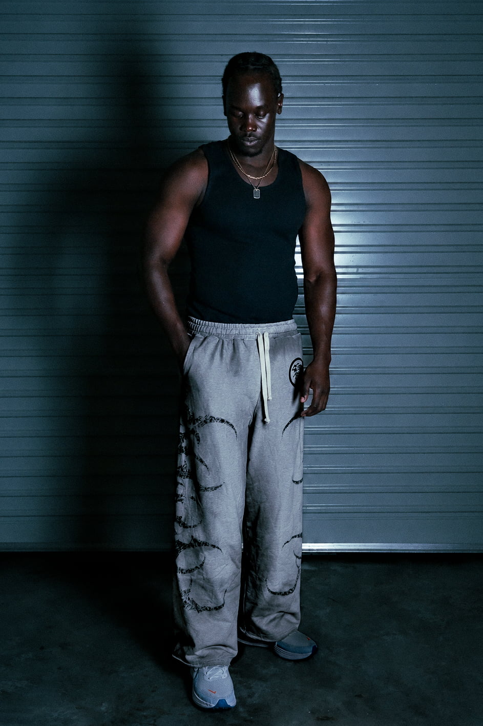 STELLAR GREY/BLACK SWEATPANTS - CELESTE SPORTSSS