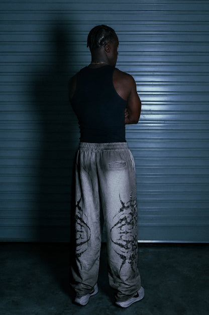 STELLAR GREY/BLACK SWEATPANTS - CELESTE SPORTSSS